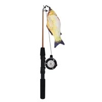 Ioensy - Cat Teaser Wand Toy Entrenamiento Ajustable Interactivo Caña De Pescar Retráctil Carpa Cruciana