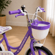 thumbnail image 4 of Bicicleta Infantil Niña Aro 14 Canasto Ruedas Apoyo Mamakids Morado, 4 of 6