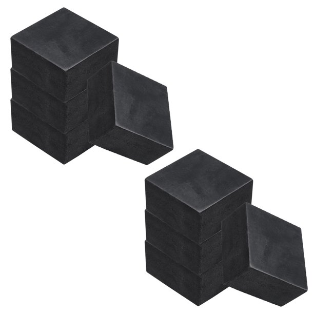 Uxcell 8 Paquete de Almohadillas de Goma Antivibración, 2" x 2" x 1" Almohadillas Cuadradas de Goma Absorbentes de Impactos, Protector Antideslizante para Lavadora Secadora Compresor