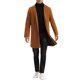 thumbnail image 2 of INSPIRE CHIC Abrigo para Hombre con Solapa de Muesca, Abotonado, de Peso Medio, Manga Larga, Talla XL, Marrón, 2 of 7