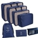 thumbnail image 2 of 8Pcs / Set Cubos De Embalaje Para Clasificación De Ropa De Viaje Para Acampar En Casa, Familia, Azul Marino, 2 of 5