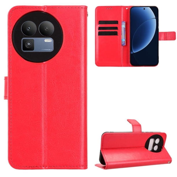 Funda tipo libro para Oppo Realme GT8 5G, cartera todo‑en‑uno, funda multifuncional con tarjetero y correa de muñeca desmontable