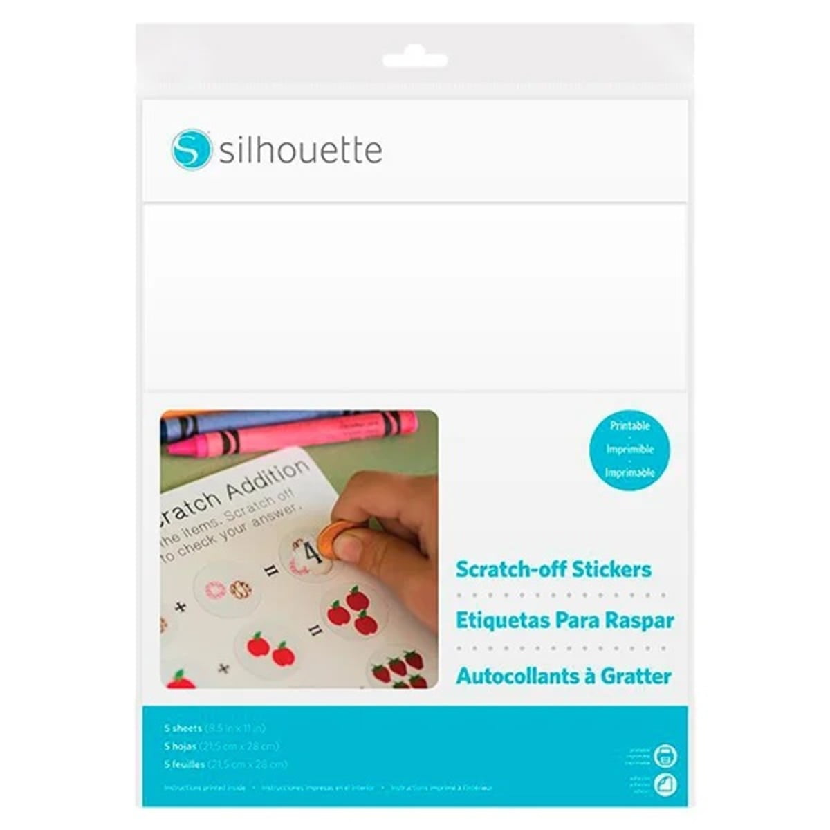 Papel Raspe Imprimible Adhesivo Silhouette