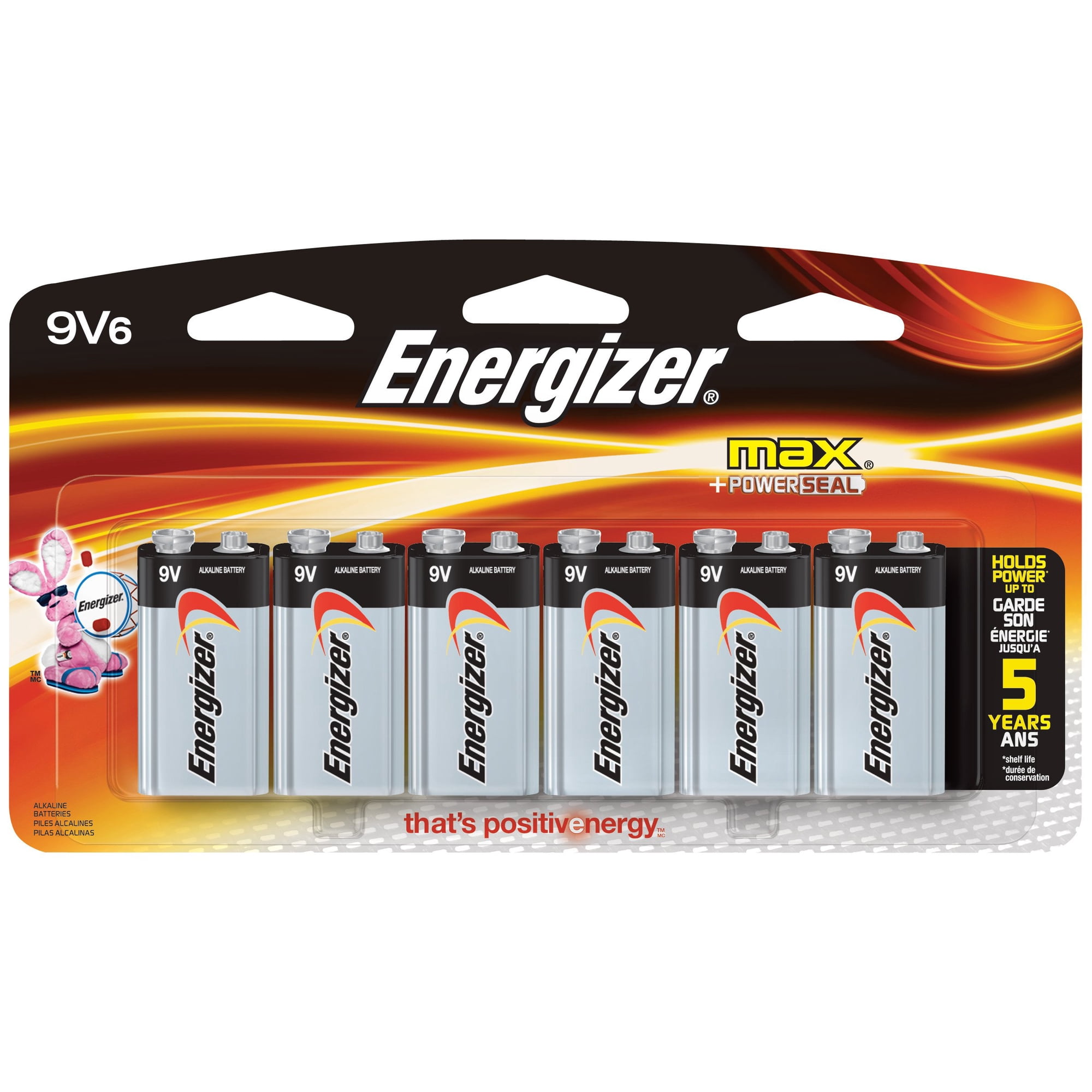 Batería Energizer Alcalina De 9 V, 6 Unidades