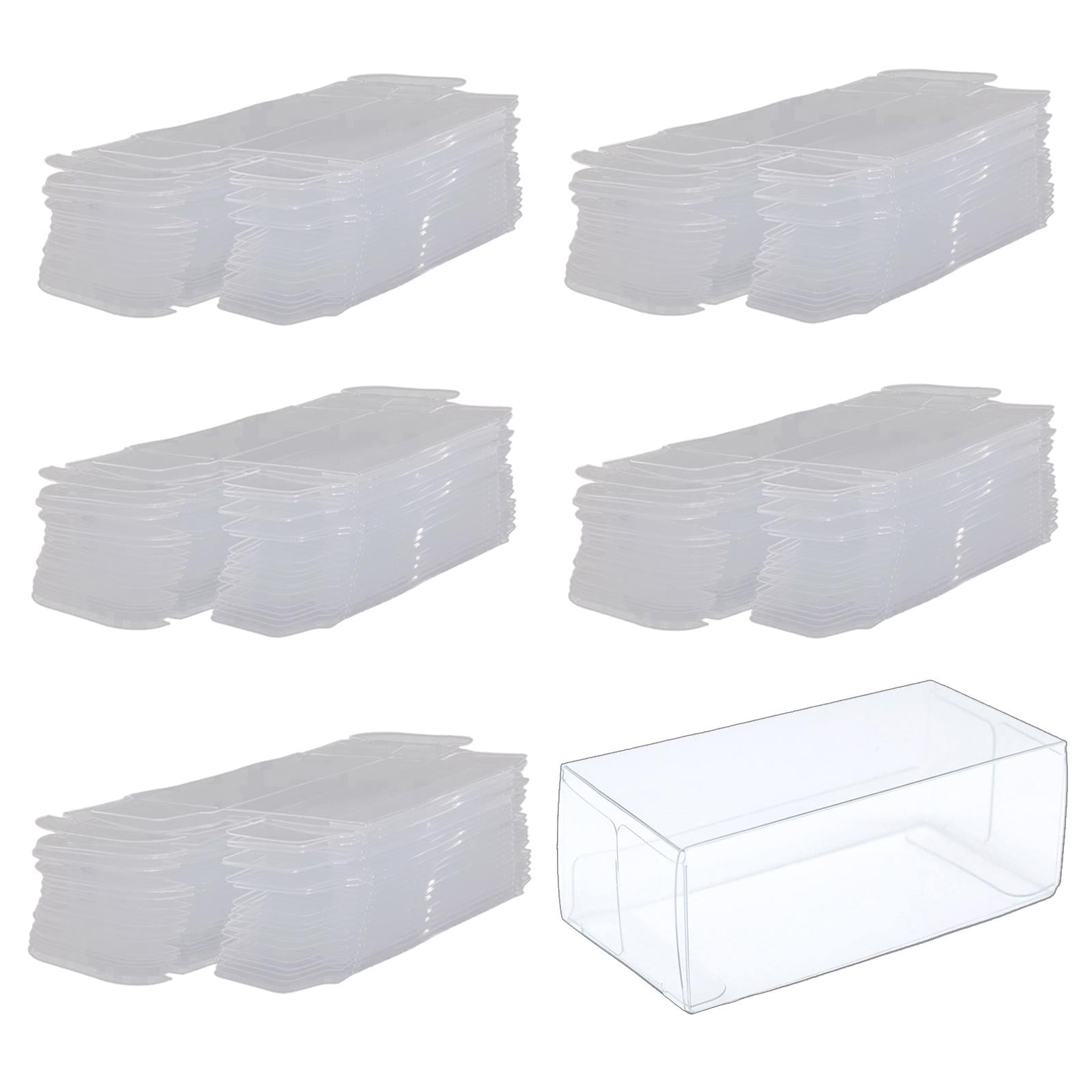 Magideal - Vitrina De Coche Modelo De Vehículo 50x 1/64, Caja Organizadora De Accesorios Para Caja De Exposición De Coche Modelo, Cajas De Pvc Transparentes Para S