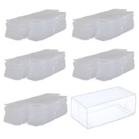 Magideal - Vitrina De Coche Modelo De Vehículo 50X 1/64, Caja Organizadora De Accesorios Para Caja De Exposición De Coche Modelo, Cajas De Pvc Transparentes Para S