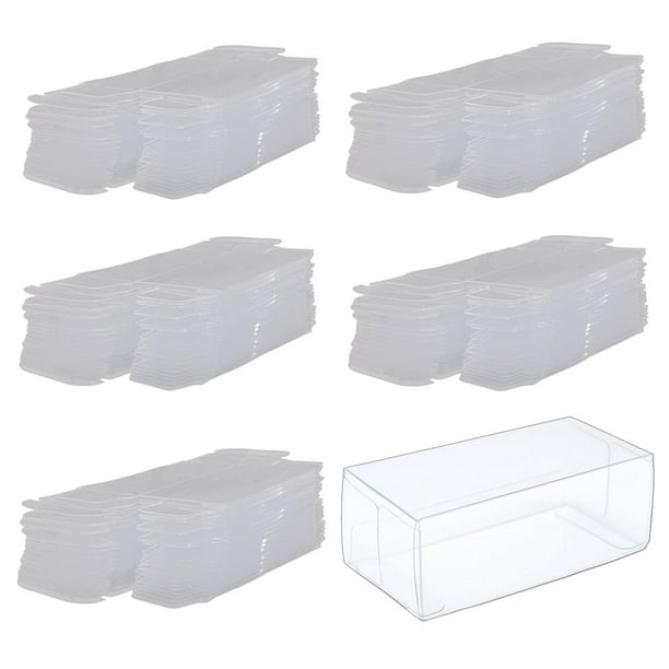 Vitrina de coche modelo de vehículo 50x 1/64, caja organizadora de accesorios para caja de exposición de coche modelo, cajas de PVC transparentes para S