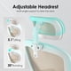 thumbnail image 4 of Silla de oficina Farini ergonómica con respaldo alto, giratoria, blanco y caqui, 4 of 8