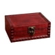 thumbnail image 5 of Caja De Madera De Estilo Vintage Caja De Almacenamiento De Regalo De Joyería Decorativa Con Cerradura Con Cierre De Cierre, 5 of 5