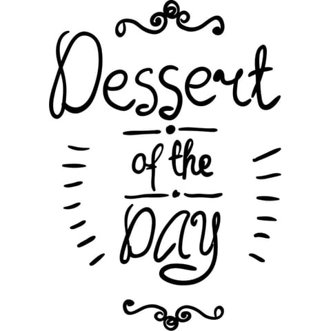 Rienda Libre Graphics - Decomural Dessert Of The Day Cafe Sign Ws-46840