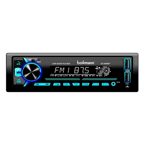Radio Auto 1 Din Bowmann Bluetooth Usb Sd Aux Mp3 Ds-2900bt