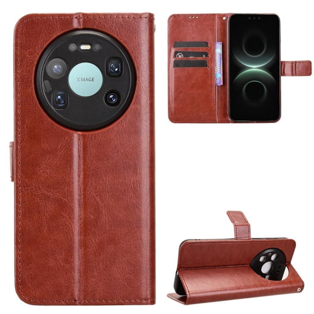 Funda tipo libro para Huawei Mate 80 Pro Max 5G, cartera todo‑en‑uno, funda multifuncional con tarjetero y correa de muñeca desmontable