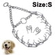 thumbnail image 1 of Collar de entrenamiento para perros con hebilla de liberación rápida, de acero cromado, antitirones., 1 of 8