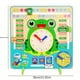 thumbnail image 2 of Montessori Wooden Children's Learning Clock Toy, Multifunctional Frog Teaching Clock Calendar, Weather, Season, Time, Week, Children's Early Education Fun Toy, Gift For Kindergarten Boys And Girls, 2 of 2