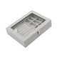 thumbnail image 4 of Joyero Caja Regalo Gran Capacidad Para Pendiente Cumplea?os Boda Gris, 4 of 5