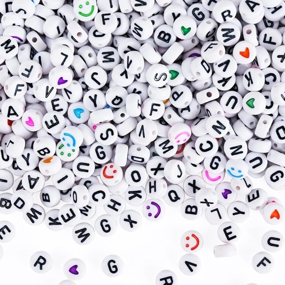 Cuentas con Letras Gionlion 1200 Piezas 7 mm