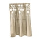 thumbnail image 2 of Cortina de ventana floral Semi-Sheer Cortina de cocina Tier Light Khaki - 130x41cm, 2 of 5