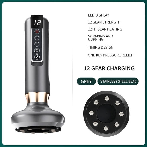 Rejuvenate Your Skin with Electric Cupping Massager Vacuum Suction Cup GuaSha and Infrared Heat Massager!