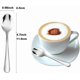 thumbnail image 2 of Juego de 6 cucharas de café espresso Demitasse Wesdxc56 de acero inoxidable, 2 of 7