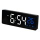 thumbnail image 1 of Reloj Despertador Triple REGALWOVEN para Dormitorio, Pantalla de Números Grandes, Regulable, Temperatura, 12/24H para Dormilones Profundos 6.3 x 2.4 x 1 pulgada Negro Azul, 1 of 7