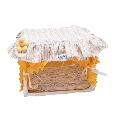 Magideal - Casa Para Hámster Escondite De Conejillo De Indias, Accesorios De Jaula Cómodos, Cama Acogedora Para Conejillo De Indias, Cama Para Animales Pequeños, Amarillo