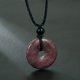 thumbnail image 1 of Handmade Braided Necklace with Natural Stone Peace Buckle - Adjustable and Stylish, 1 of 5
