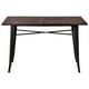 thumbnail image 1 of Mesa Rectangular Tolix 140x90 | Madera Oscura | Hogar - Negocio | cafe 140x90, 1 of 5