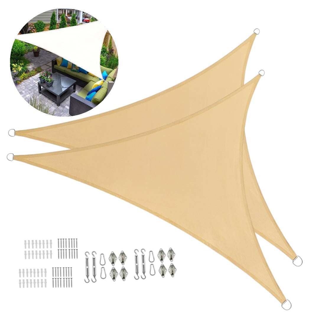 Genérico - X2 Kit De Instalacion Anclaje + 2 Toldo Vela Sombra Lona 5x5