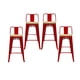 thumbnail image 1 of Pack 4 Taburetes Tolix Rojo Wood 66cm, 1 of 3
