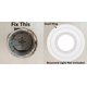 thumbnail image 2 of Aro de recorte Matte White de Lighting Labs, paquete de 8, 20 cm, 2 of 6