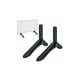 thumbnail image 1 of Soporte universal para TV, base para TV, color negro, 2 piezas, soporte de escritorio, 1 of 5