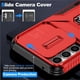 thumbnail image 4 of Funda Armada para Samsung Galaxy A34 5G con Tapa Deslizante y Soporte Magnético Giratorio Rojo, 4 of 5