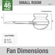 thumbnail image 5 of Ventilador de techo Hunter Anslee de 46" con luz LED, acabado plata mate y cadena de tiro, 5 of 9