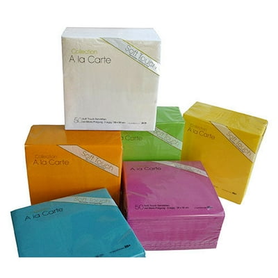 Servilleta Mesa Colores Surtido 38X38 Cm 50 Un A La Carte