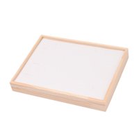 Ioensy - Bandeja De Exhibición De Anillos De Joyería, Soporte De Joyería Para Centro Comercial, Fotografía, Hogar, Cuero Pu Blanco