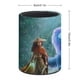 thumbnail image 2 of Raya y el Último Dragón-theme Cylinder Pen Holder Pencil Organizer with Flannel Lining PVC Leather Material Cardboard Base for study work 10*8CM, 2 of 6