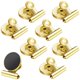 thumbnail image 1 of Paquete de 8 imanes para nevera, clips magnéticos dorados, 1 of 6