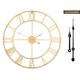 thumbnail image 2 of Reloj de pared LEIKE, grande y moderno, metal, 40 cm, dorado rústico, 2 of 8