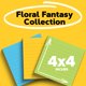 thumbnail image 2 of Notas Adhesivas Post-it 4x4 en 3 Bloques Rayados 200 Hojas Floral, 2 of 9