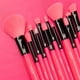 thumbnail image 2 of Set de Brochas de Maquillaje MODA 12 piezas Rosa Neón Vegano, 2 of 5