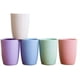 thumbnail image 1 of Vaso reutilizable ecológico de paja de trigo, vaso biodegradable y saludable, juego de 5 colores, 5 unidades, vaso de paja de trigo, vaso para la boca, cepillo de dientes, vaso para el desayuno, 5 un, 1 of 6