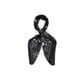 thumbnail image 1 of Pañuelo tipo seda 70 x 70 bandana elegante negro Talla Única, 1 of 5