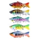 thumbnail image 4 of Juego de 5 señuelos de pesca, señuelos de natación multiarticulados, señuelos artificiales de simulación para pescadores al aire libre con anz, 4 of 5
