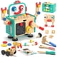 thumbnail image 1 of Juego de herramientas Lehoo Castle de madera para niños pequeños, mini taller con pizarrón, 1 of 8