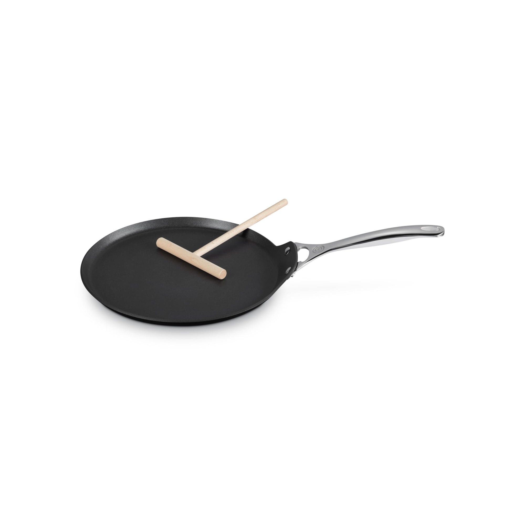 Sartén Para Crepes Le Creuset, Endurecida, Antiadherente Pro, 28 Cm, Con Rateau
