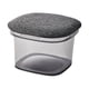 thumbnail image 2 of Caja de almacenamiento de juguetes para niños otomanos, reposapiés portátil, taburete acolchado, reposapiés multifuncional para dormitorio, decoración Gris, 2 of 5