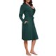 thumbnail image 4 of INSPIRE CHIC Bata de Mujer Manga Larga Pijama Cubre Traje de Baño Batas Largas Lazo a Juego Después de la Ducha Playa Casual Ropa de Descanso Suave Bata de Dormir M Verde, 4 of 6