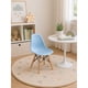 thumbnail image 4 of Silla infantil celeste de polipropileno con patas de madera, 4 of 4
