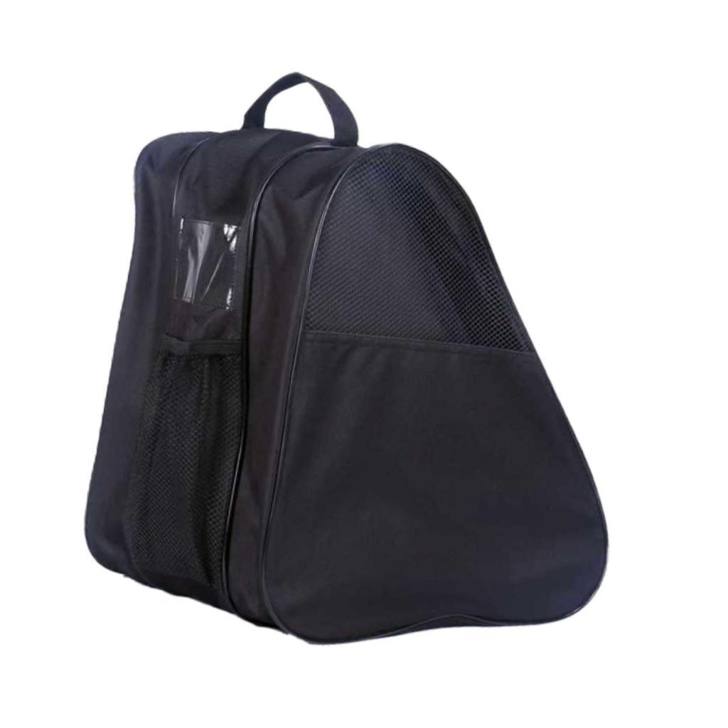 Magideal - Bolsa Para Patines De Ruedas, Bolso De Mano, Suministros Portátil Con Asa, Bolsa De Transporte Para Patines, Zapatos De Patinaje, Bolsa Para Patines E Negro