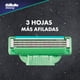 thumbnail image 3 of Máquina de Afeitar Mach3 Sensitive Con 3 Repuestos, 1 Un, 3 of 5